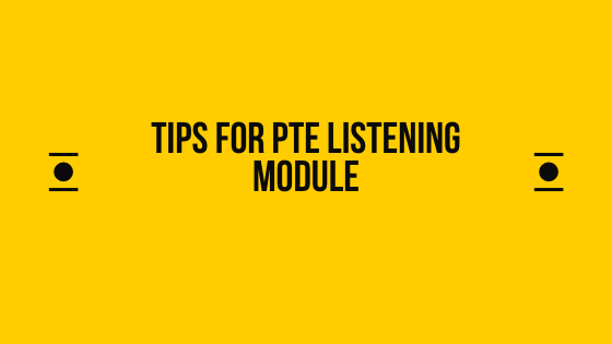 tips for pte listing module